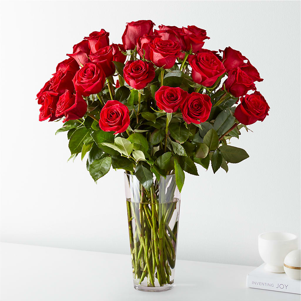 Long Stem Red Rose Bouquet – Exquisite Flowers, Freeport FL