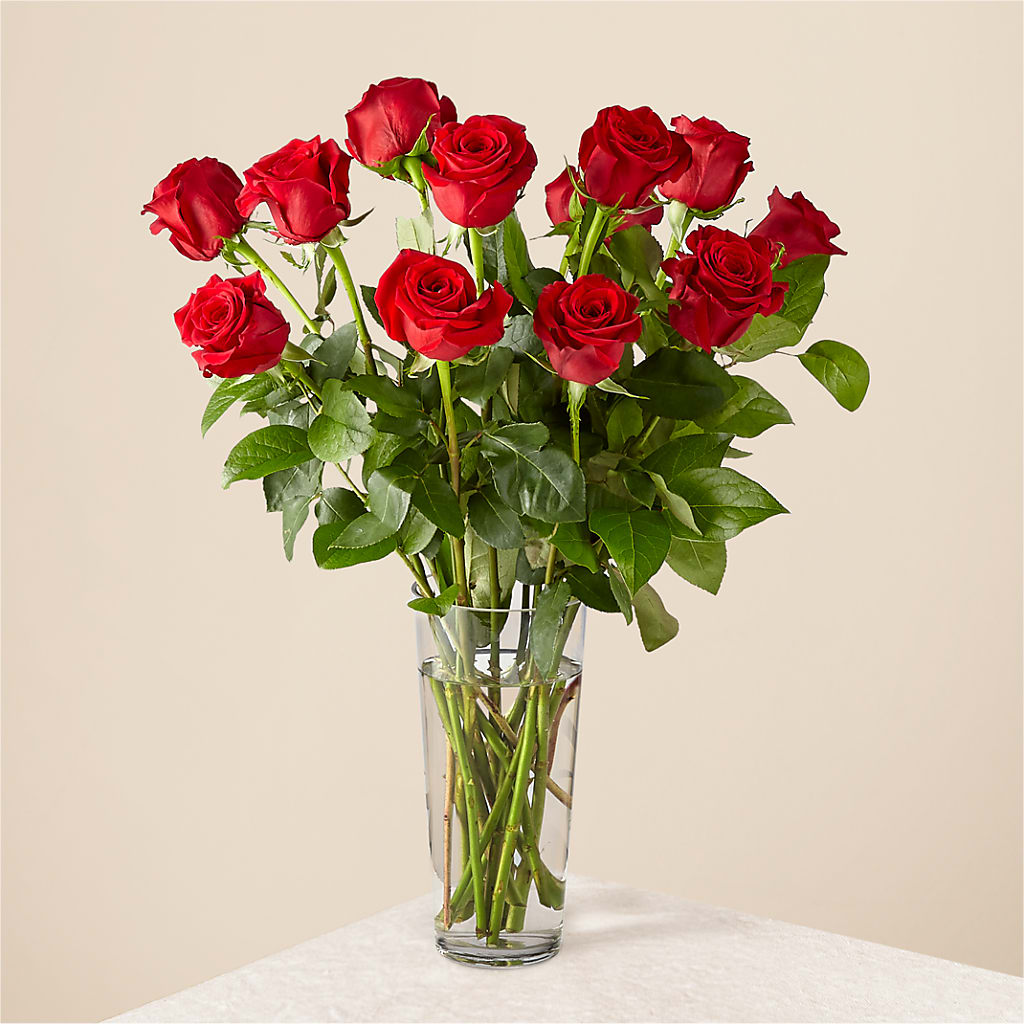 Long Stem Red Rose Bouquet – Exquisite Flowers, Freeport FL