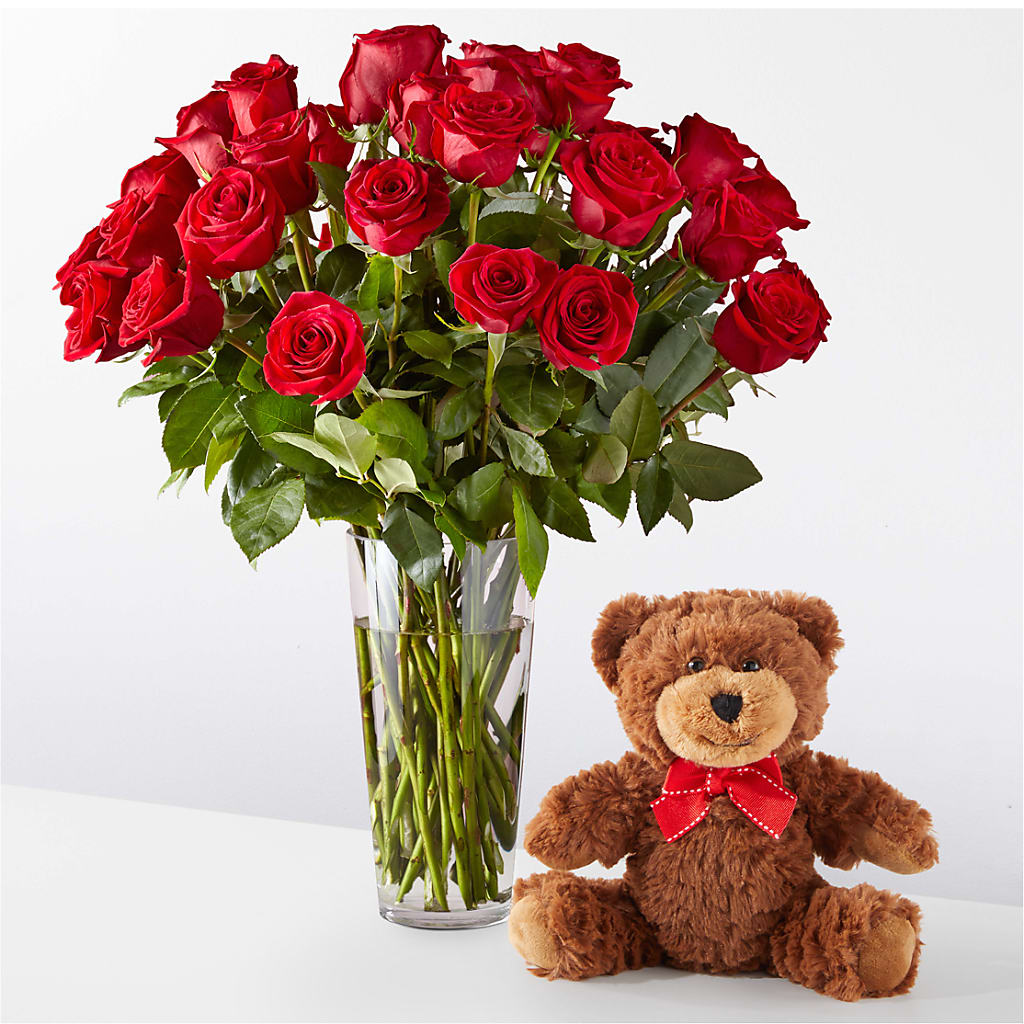 Romantic Long Stem Red Rose Bouquet Bundles – Exquisite Flowers, Freeport FL