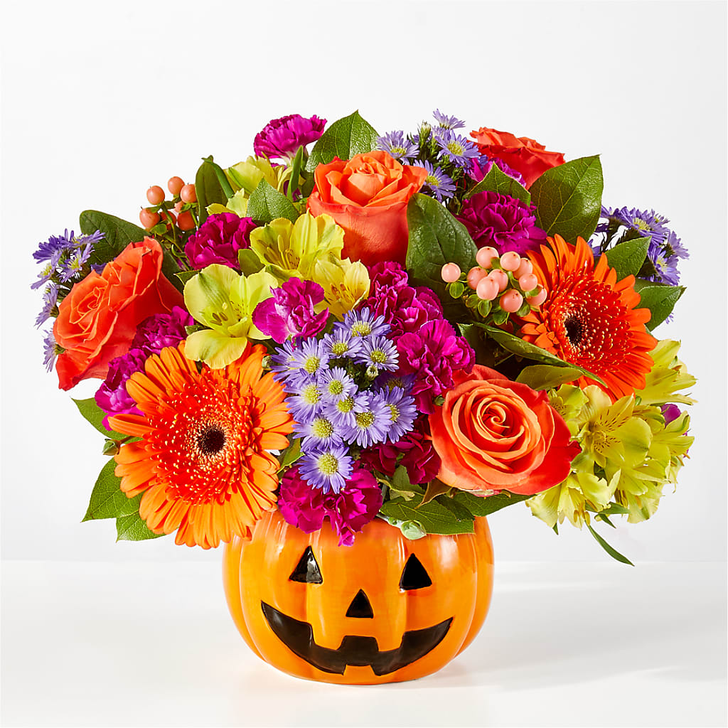 Tricks & Treats Pumpkin – Exquisite Flowers, Freeport FL
