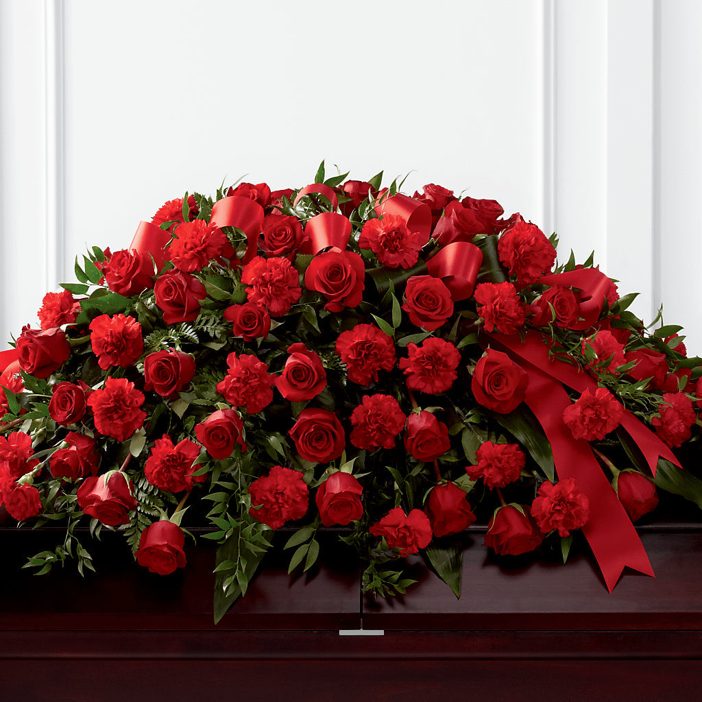 Tribute of Life Casket Spray – Exquisite Flowers, Freeport FL