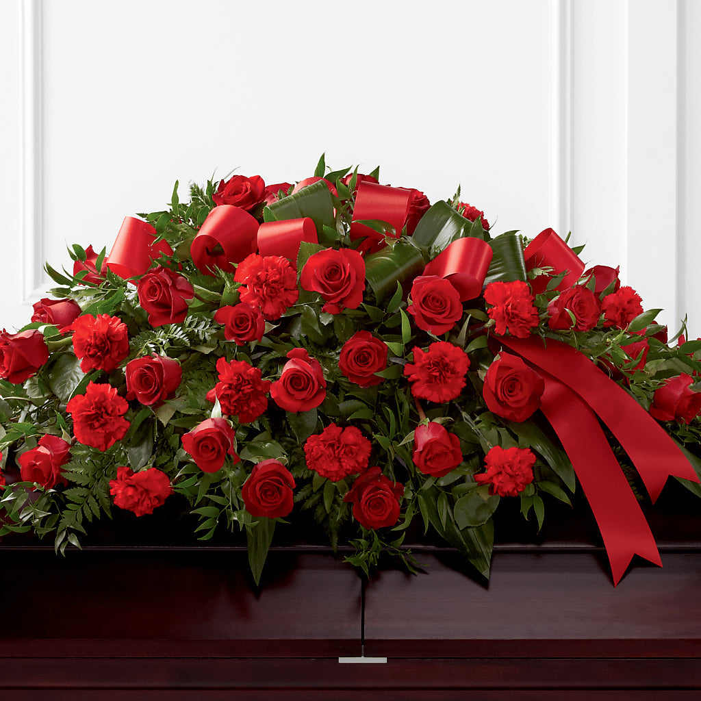 Tribute of Life Casket Spray – Exquisite Flowers, Freeport FL