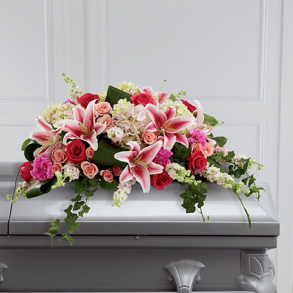 Splendid Grace Casket Spray – Exquisite Flowers, Freeport FL