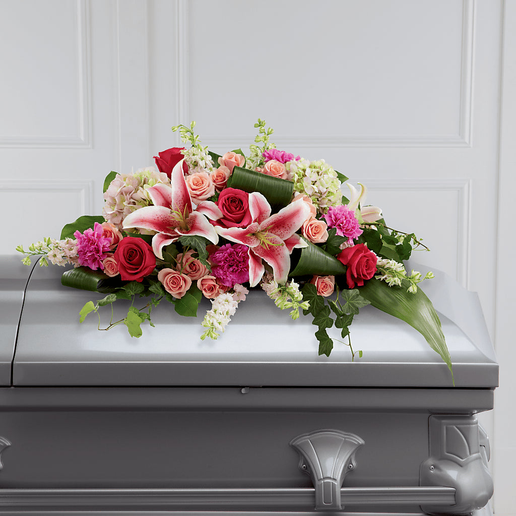 Splendid Grace Casket Spray – Exquisite Flowers, Freeport FL