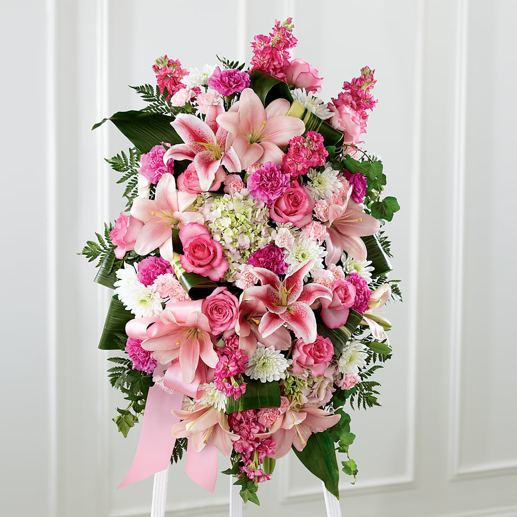 Comforting Standing Spray – Exquisite Flowers, Freeport FL