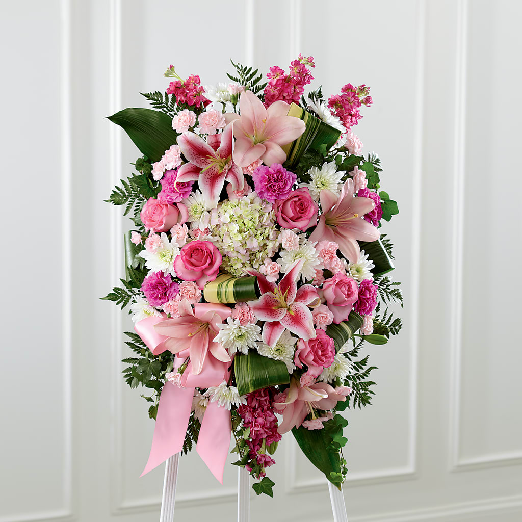 Comforting Standing Spray – Exquisite Flowers, Freeport FL