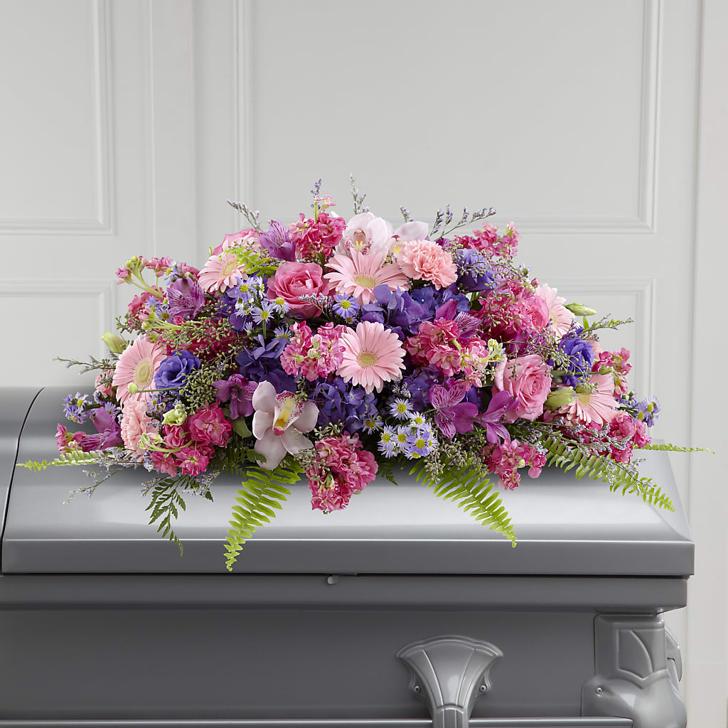 Glorious Garden Casket Spray – Exquisite Flowers, Freeport FL