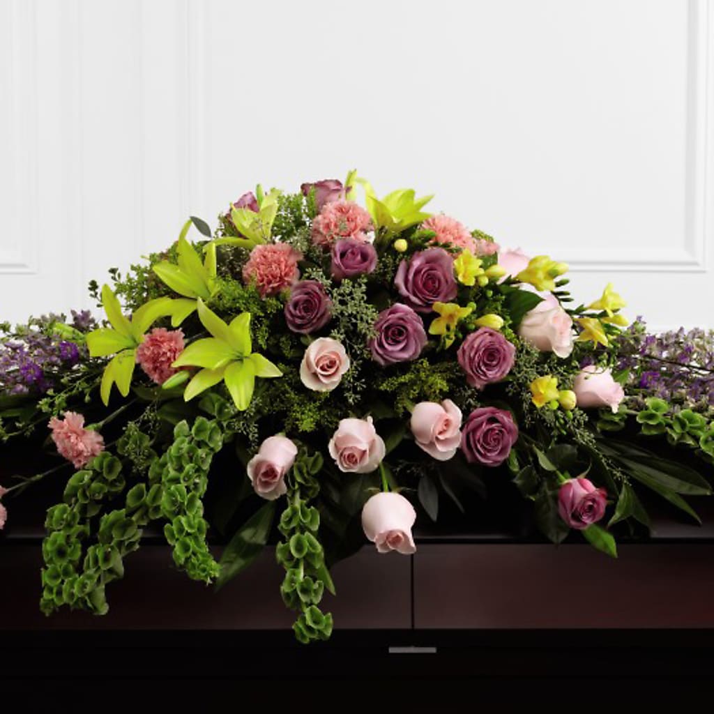Forever Beloved Casket Spray – Exquisite Flowers, Freeport FL