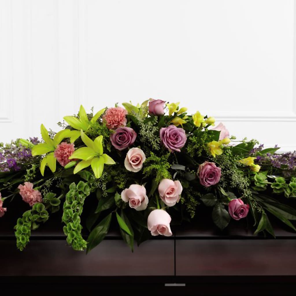 Forever Beloved Casket Spray – Exquisite Flowers, Freeport FL