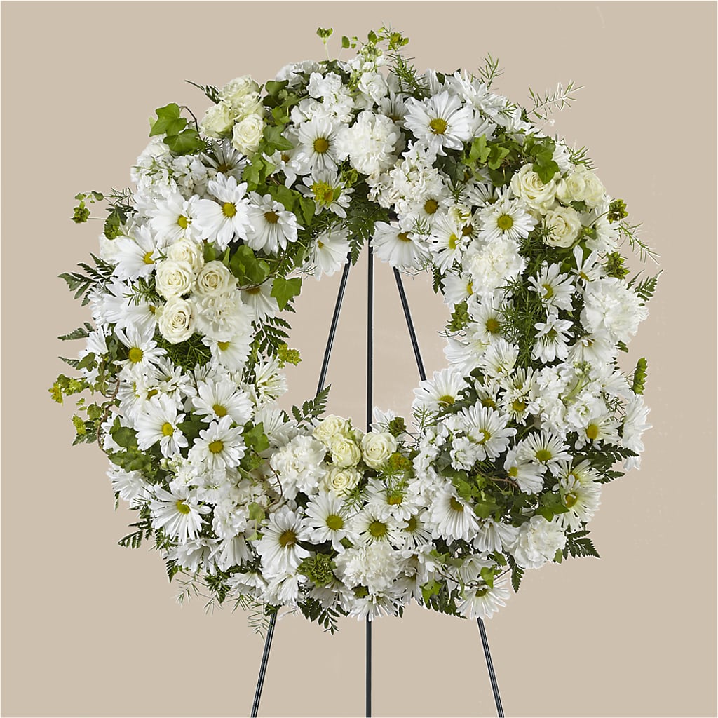 Faithful Wishes Wreath – Exquisite Flowers, Freeport FL