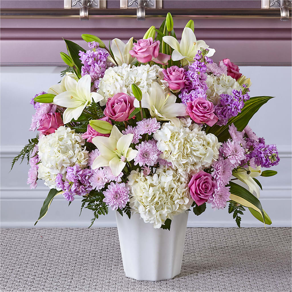 Heaven Sent Floor Basket – Exquisite Flowers, Freeport FL