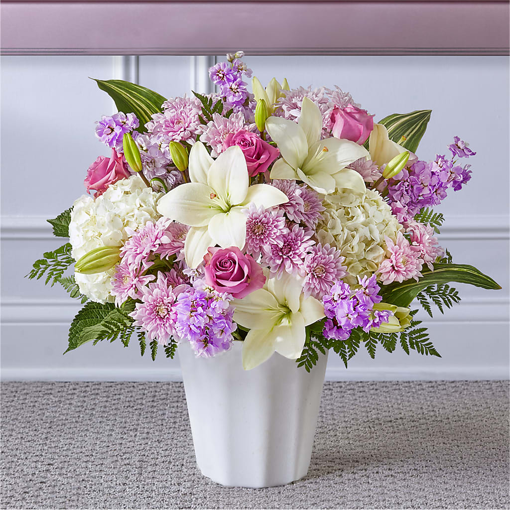 Heaven Sent Floor Basket – Exquisite Flowers, Freeport FL