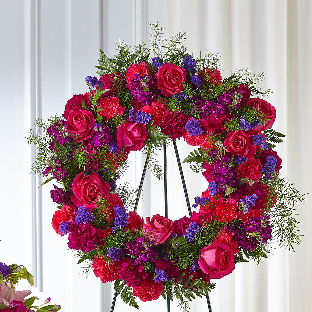 Calming Colors Wreath – Exquisite Flowers, Freeport FL