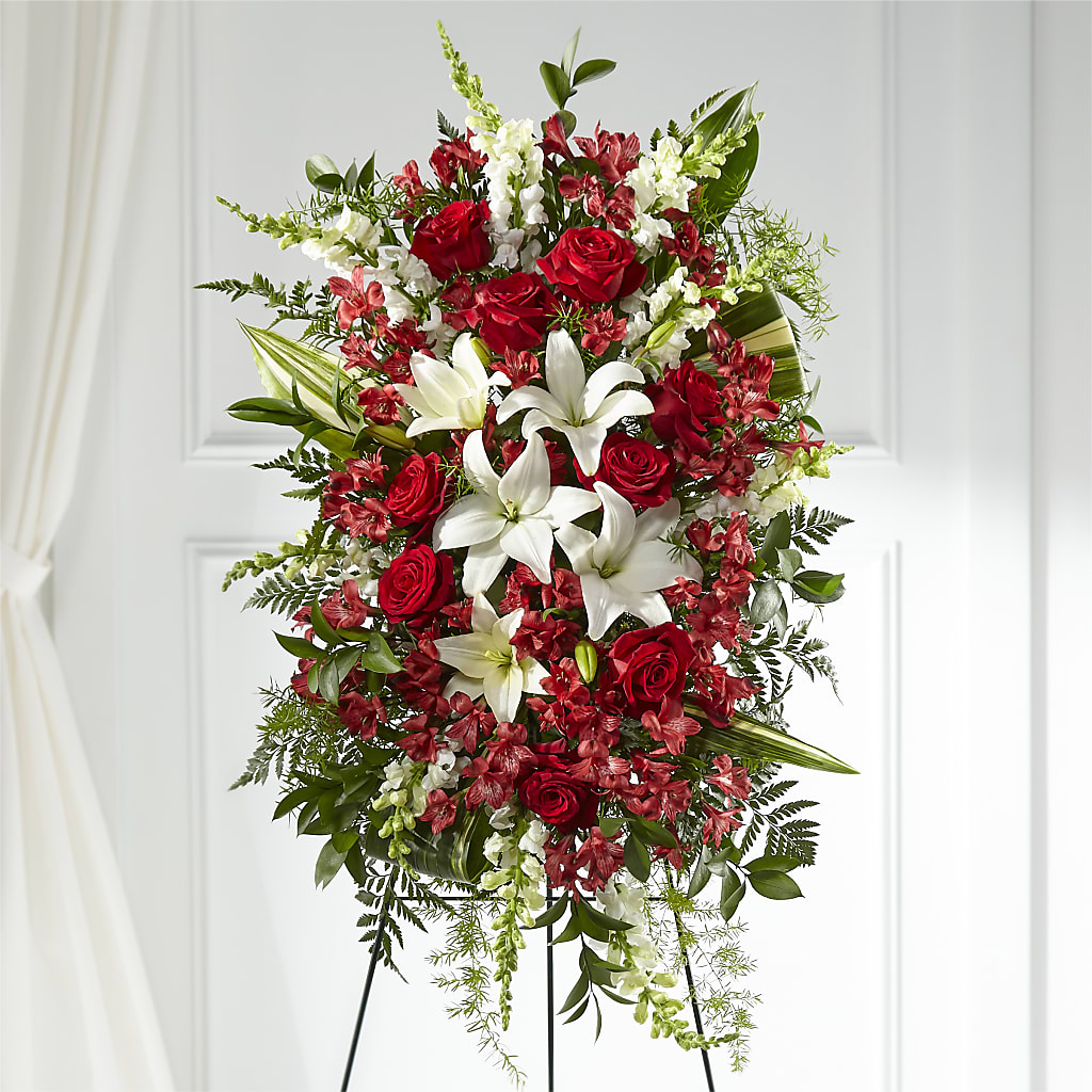 Everlasting Memory Standing Spray – Exquisite Flowers, Freeport FL