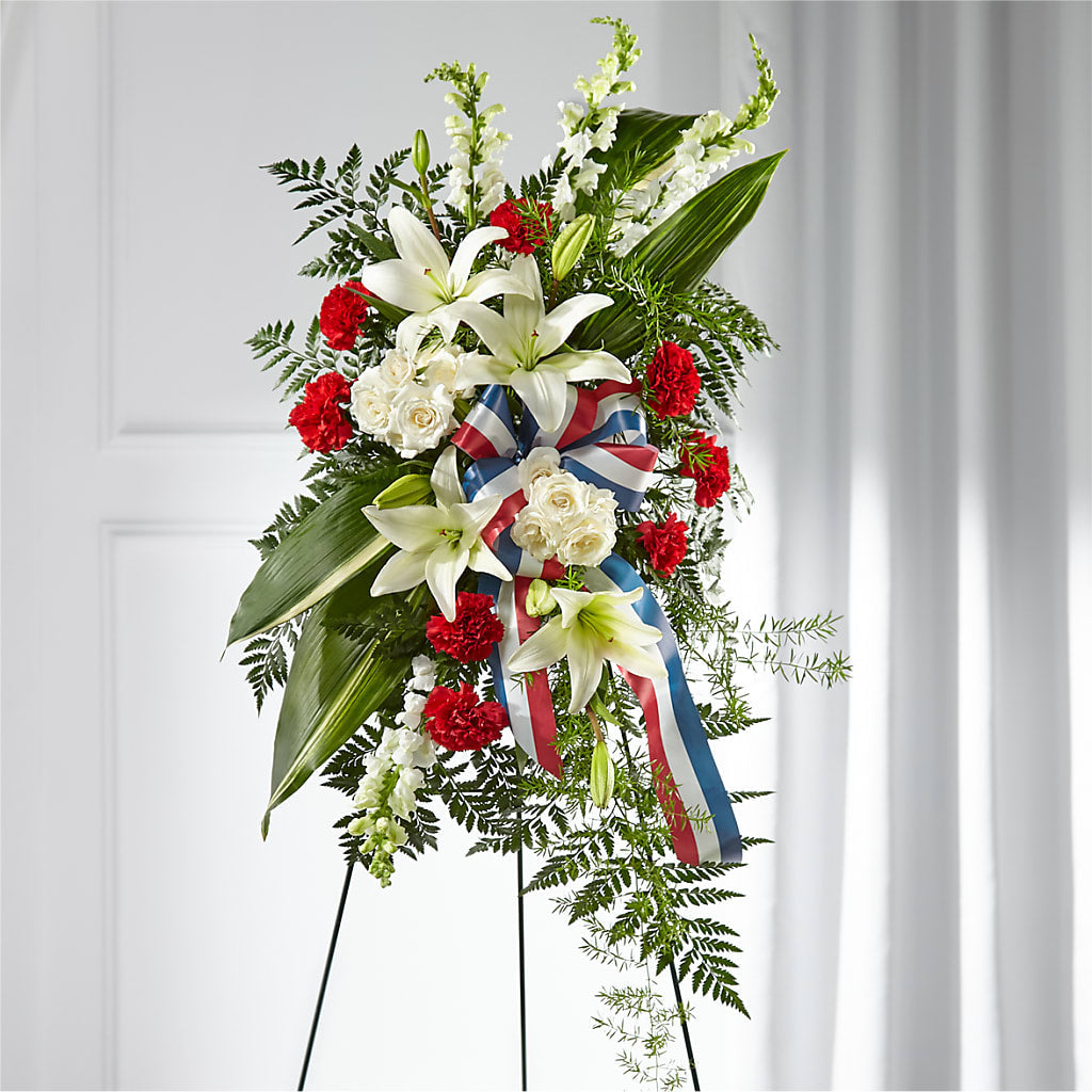 Stars of Life Standing Spray – Exquisite Flowers, Freeport FL