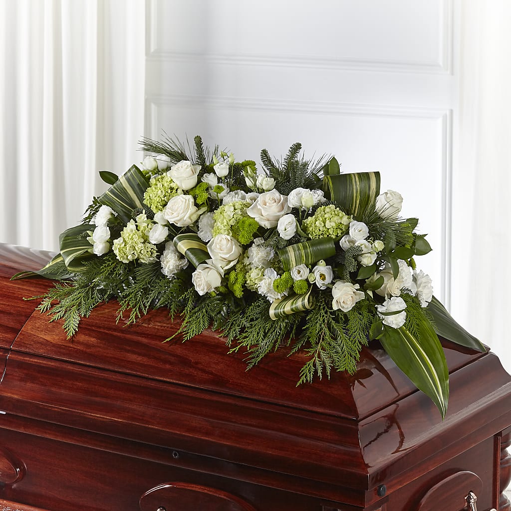 Hopeful Gesture Casket Spray – Exquisite Flowers, Freeport FL