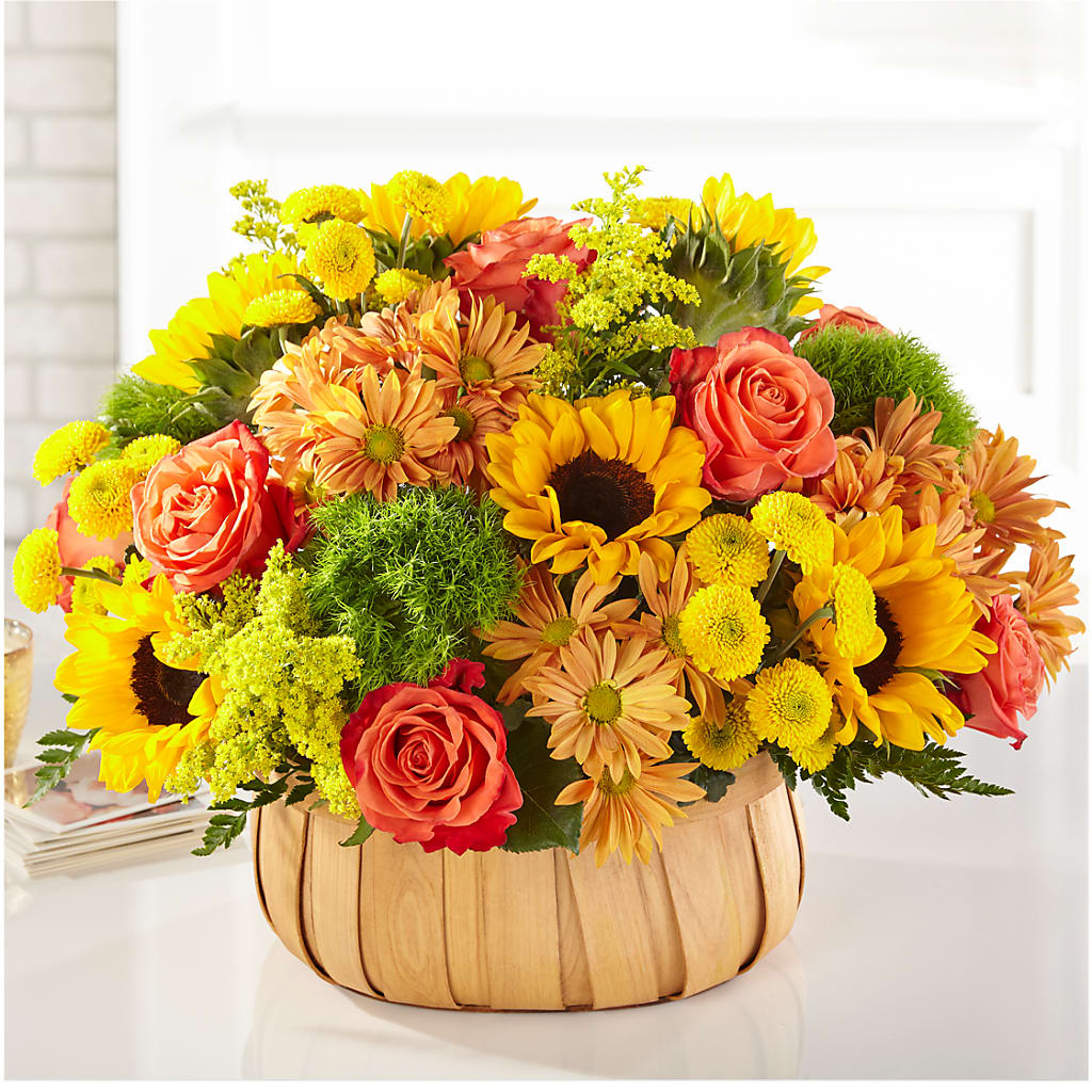 Harvest Sunflower Basket – Exquisite Flowers, Freeport FL