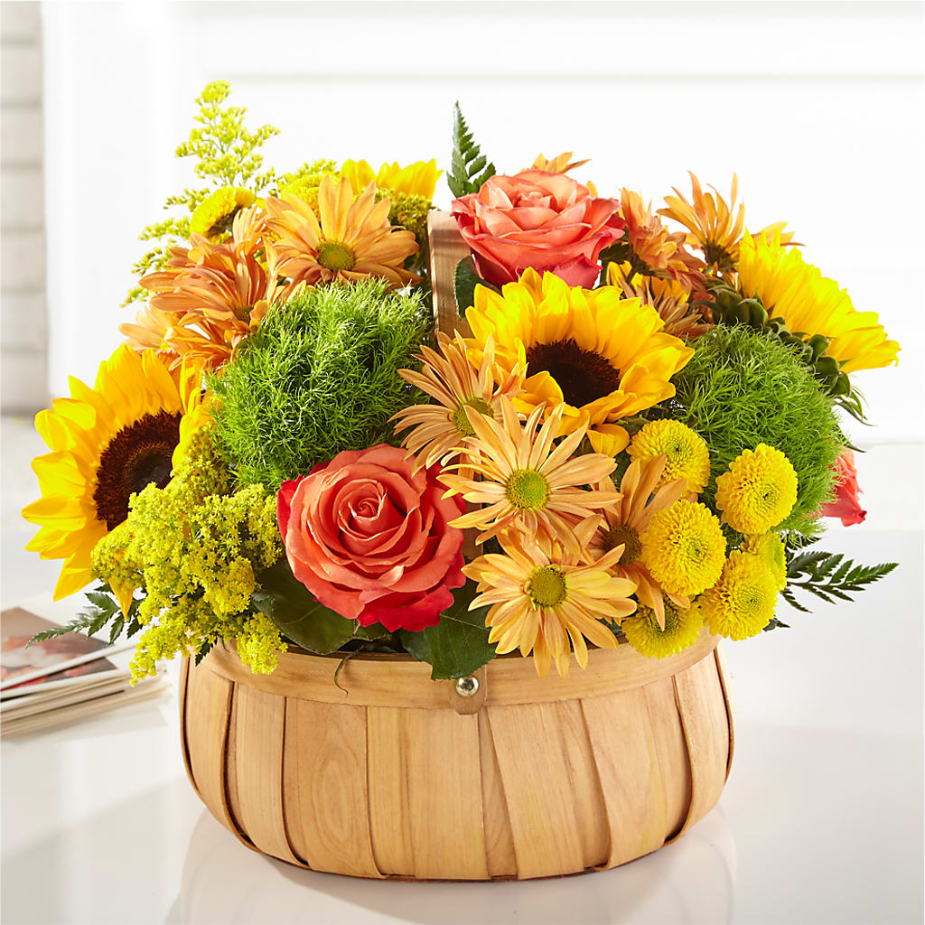 Harvest Sunflower Basket – Exquisite Flowers, Freeport FL