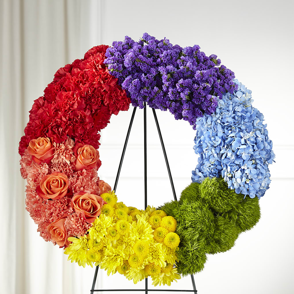 Circle of Love Wreath – Exquisite Flowers, Freeport FL