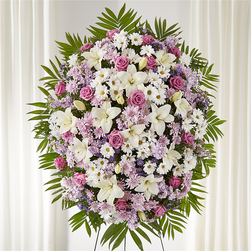 Surrounded by Love Standing Spray – Exquisite Flowers, Freeport FL