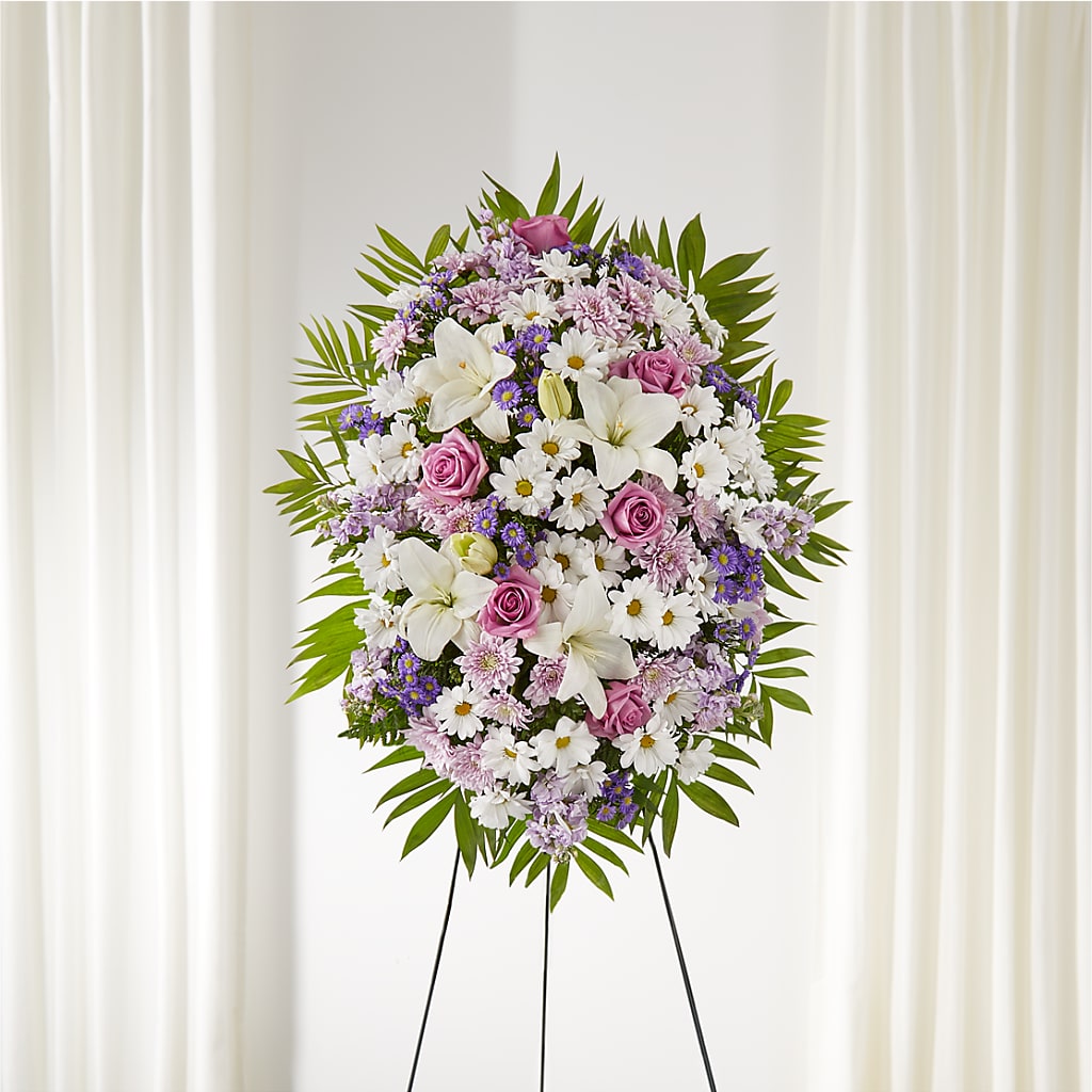 Surrounded by Love Standing Spray – Exquisite Flowers, Freeport FL