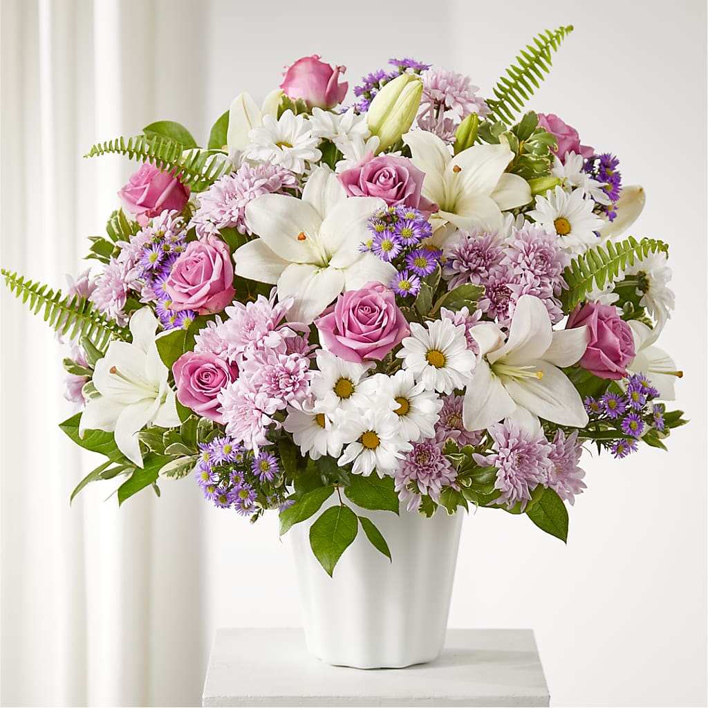 Warmest Thoughts Tabletop Basket – Exquisite Flowers, Freeport FL