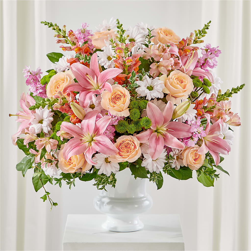 Heartfelt Gesture Urn Arrangement – Exquisite Flowers, Freeport FL