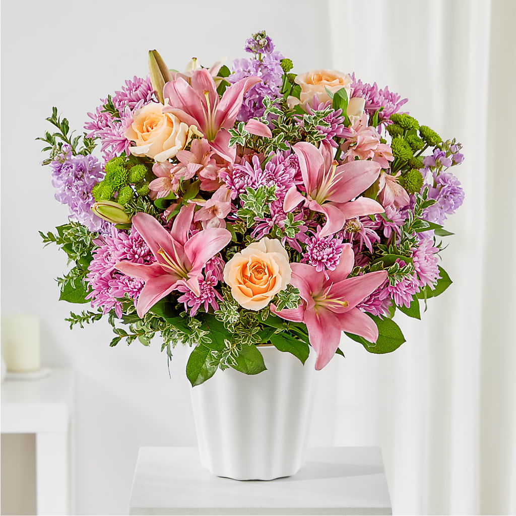 Supportive Embrace Tabletop Basket – Exquisite Flowers, Freeport FL