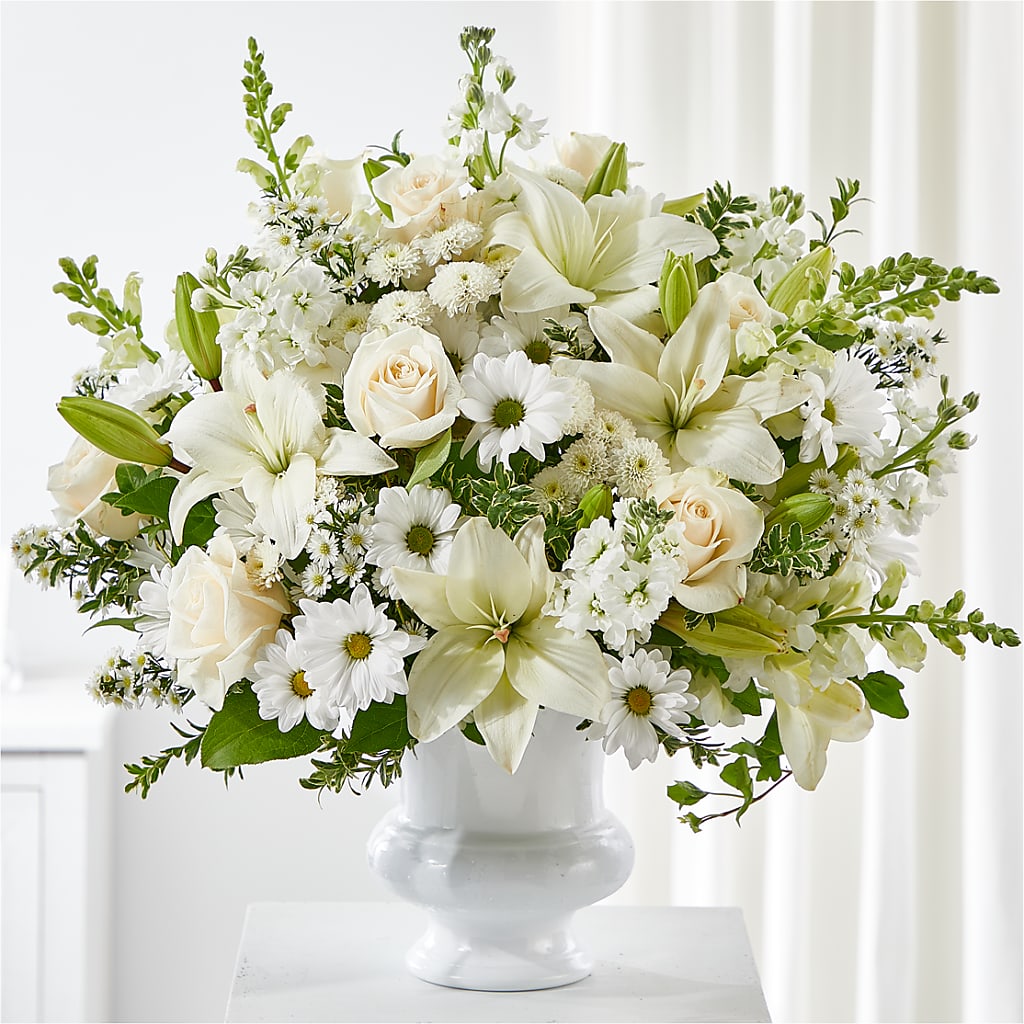 Uplifting Urn Arrangement – Exquisite Flowers, Freeport FL