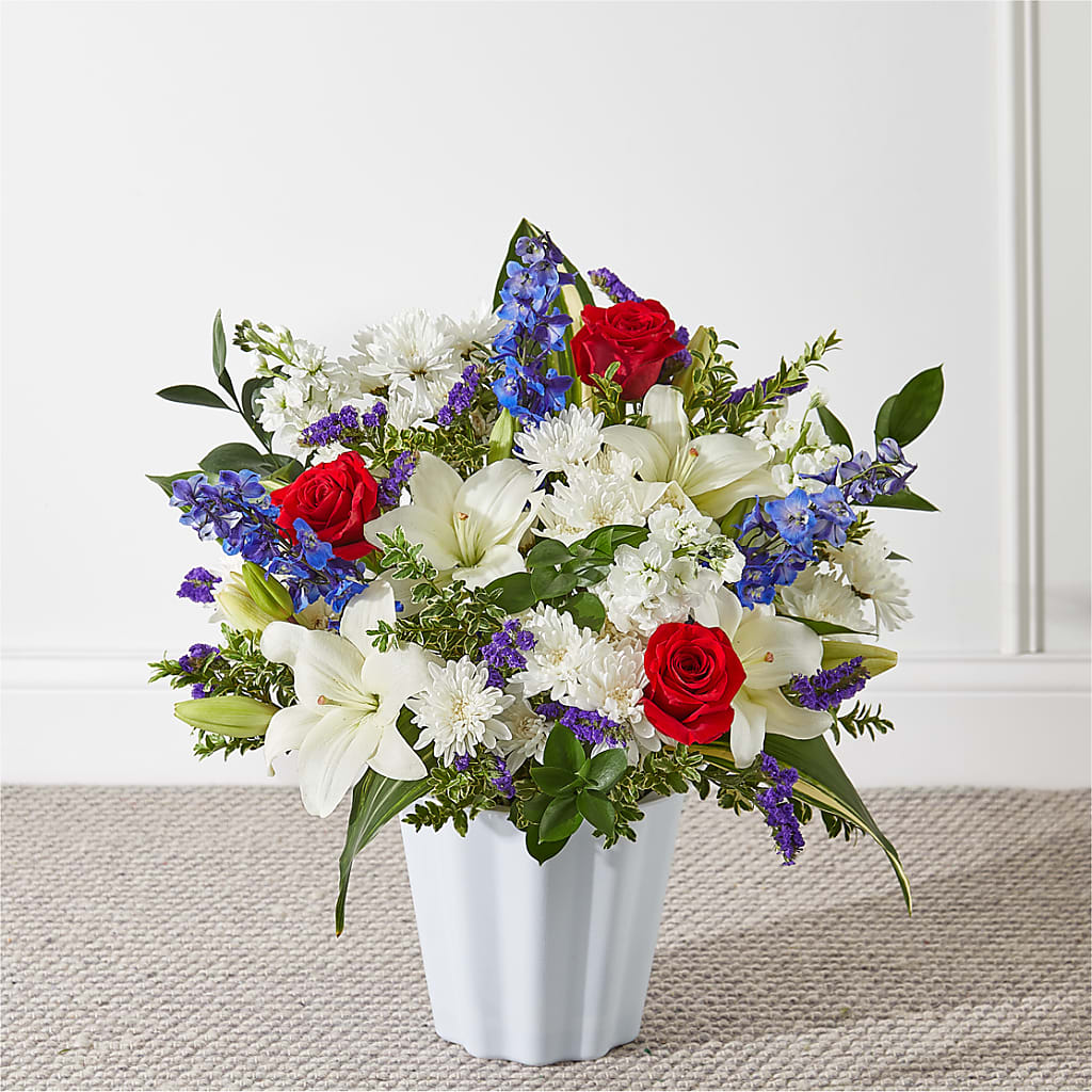 Consoled Floor Basket – Exquisite Flowers, Freeport FL