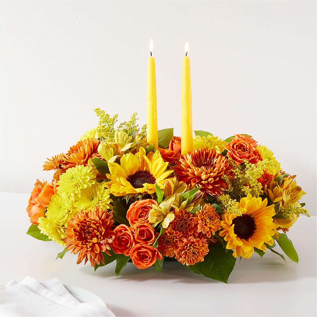 Autumn Harmony Centerpiece – Exquisite Flowers, Freeport FL