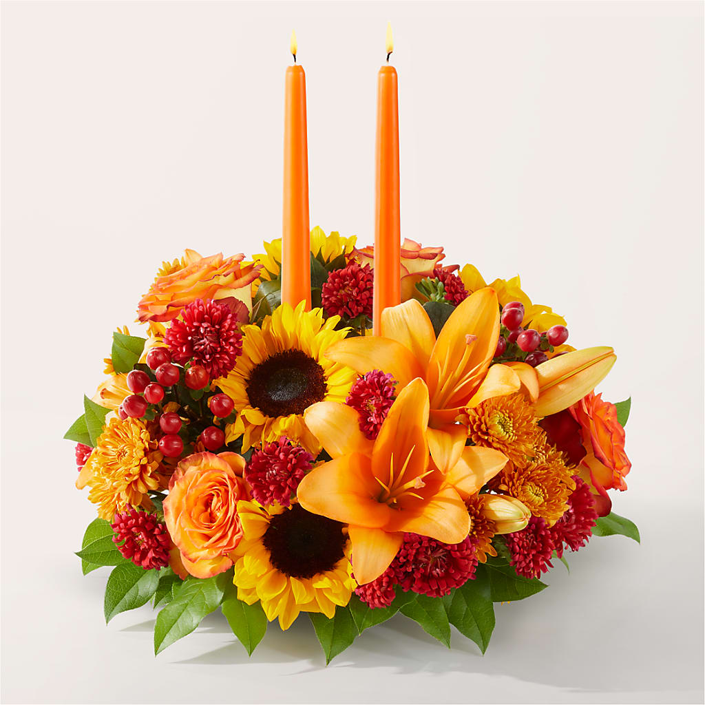 Grateful Centerpiece – Exquisite Flowers, Freeport FL