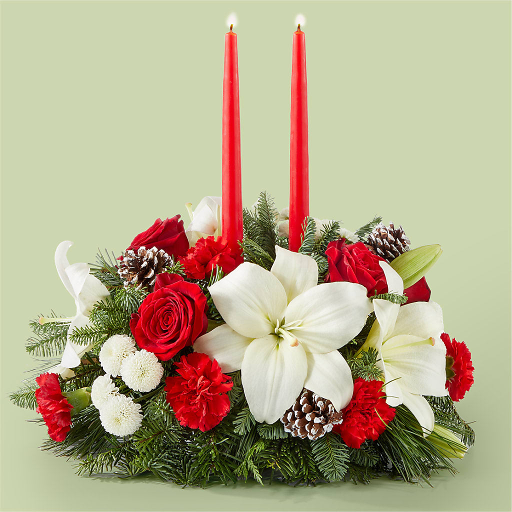 Seasonal Festivities Centerpiece – Exquisite Flowers, Freeport FL