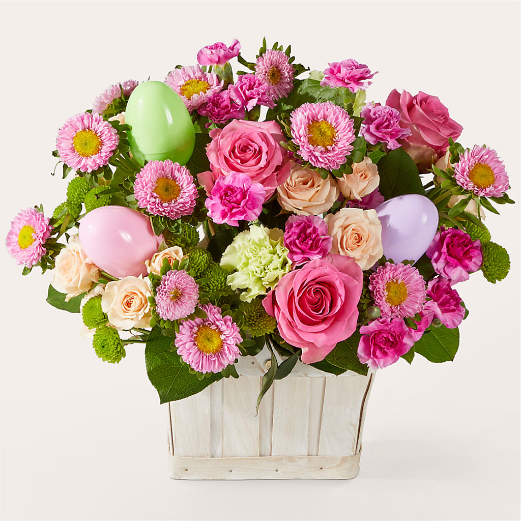 Get Eggcited Basket – Exquisite Flowers, Freeport FL