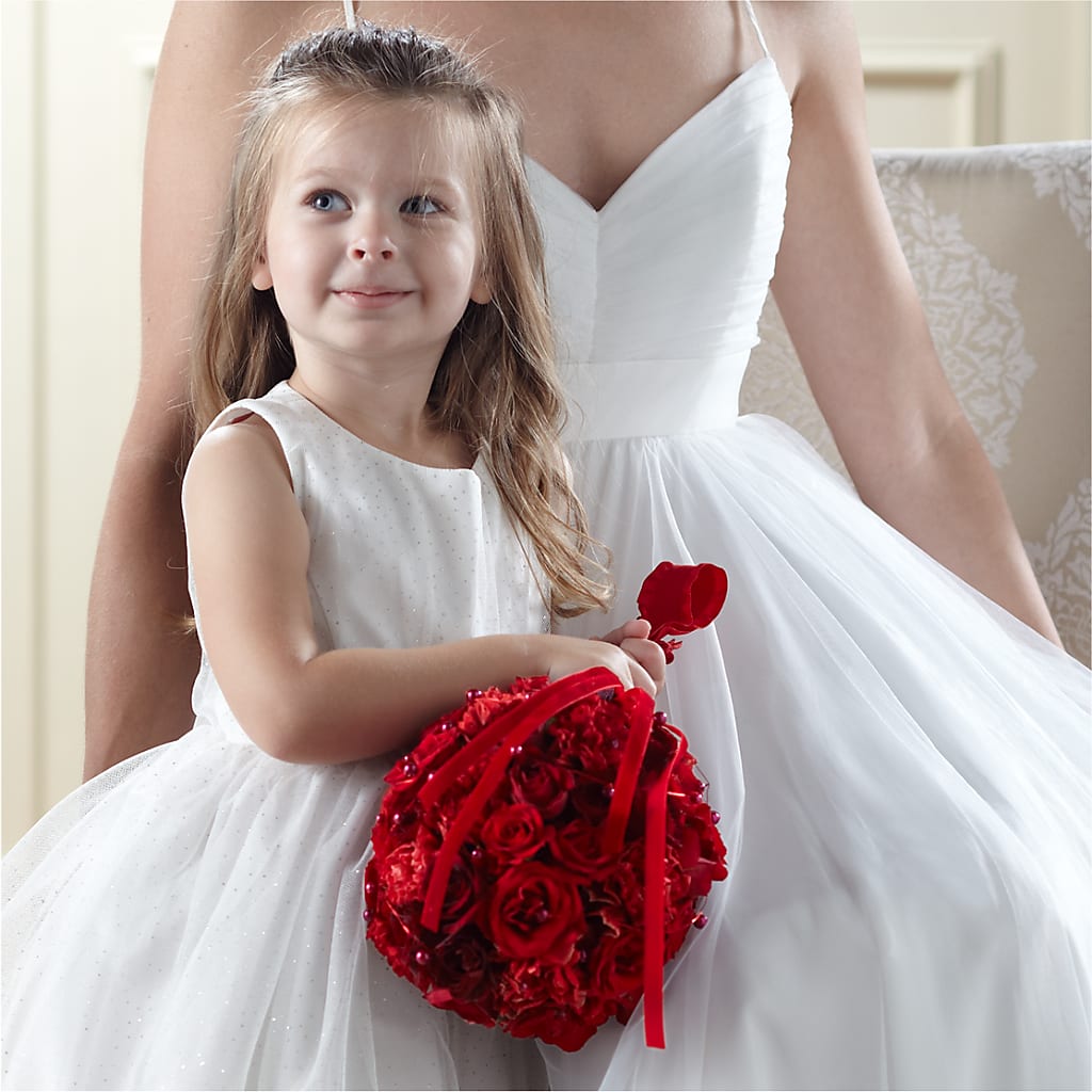 Pure at Heart Flower Girl Arrangement – Exquisite Flowers, Freeport FL