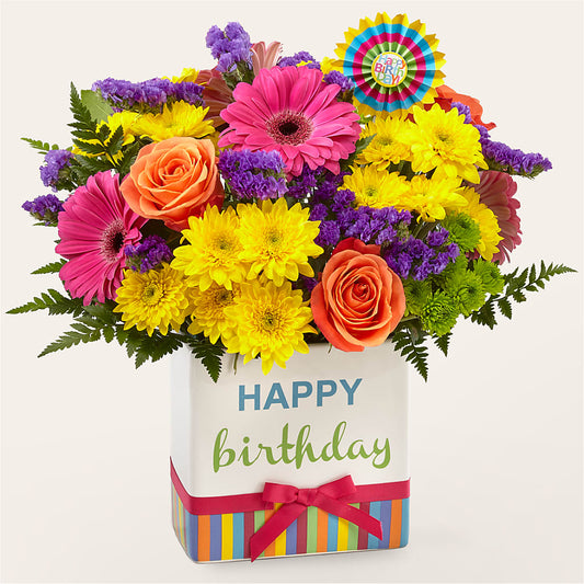 Birthday Brights Bouquet –  Exquisite Flowers, Freeport FL