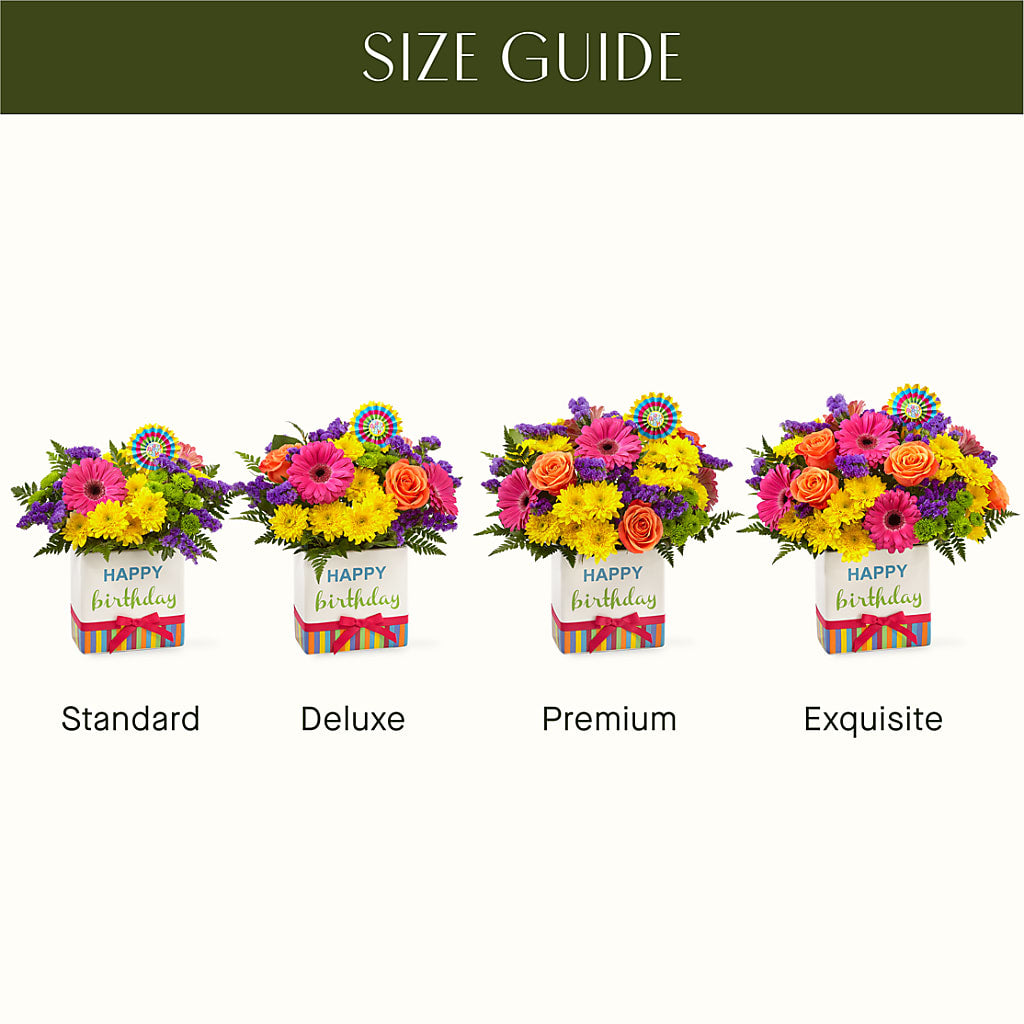 Birthday Brights Bouquet –  Exquisite Flowers, Freeport FL