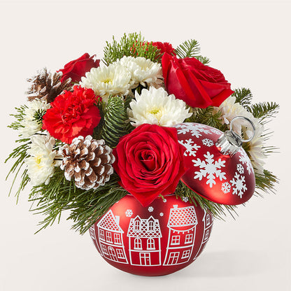 Christmas Village Ornament –  Exquisite Flowers, Freeport FL