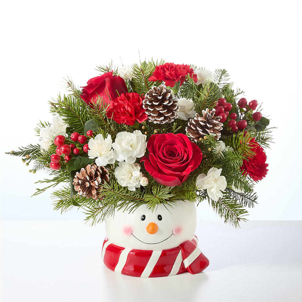 Jolly Snowman Bouquet –  Exquisite Flowers, Freeport FL