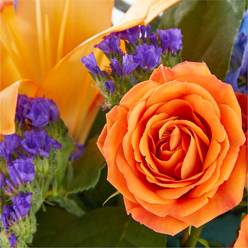 Radiant Citrus Box Bouquet –  Exquisite Flowers, Freeport FL