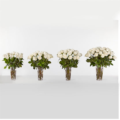 Long Stem White Rose Bouquet –  Exquisite Flowers, Freeport FL