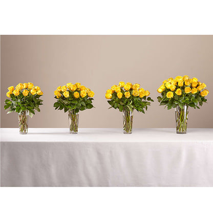 Long Stem Yellow Rose Bouquet –  Exquisite Flowers, Freeport FL