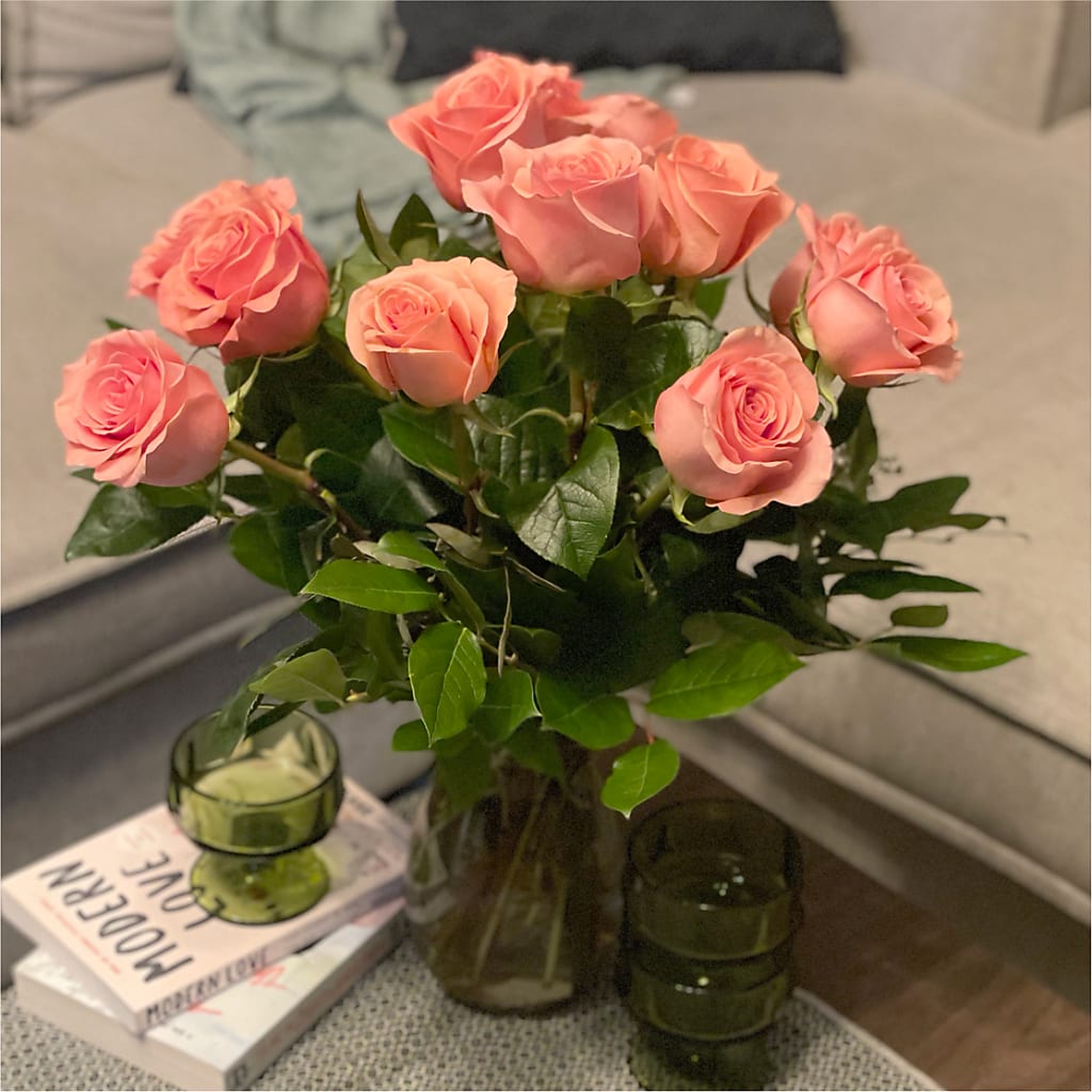 Long Stem Pink Rose Bouquet –  Exquisite Flowers, Freeport FL
