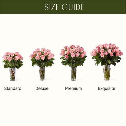 Long Stem Pink Rose Bouquet –  Exquisite Flowers, Freeport FL