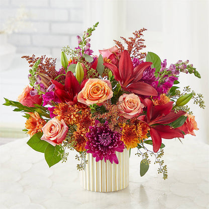 Burgundy Landscape Bouquet –  Exquisite Flowers, Freeport FL