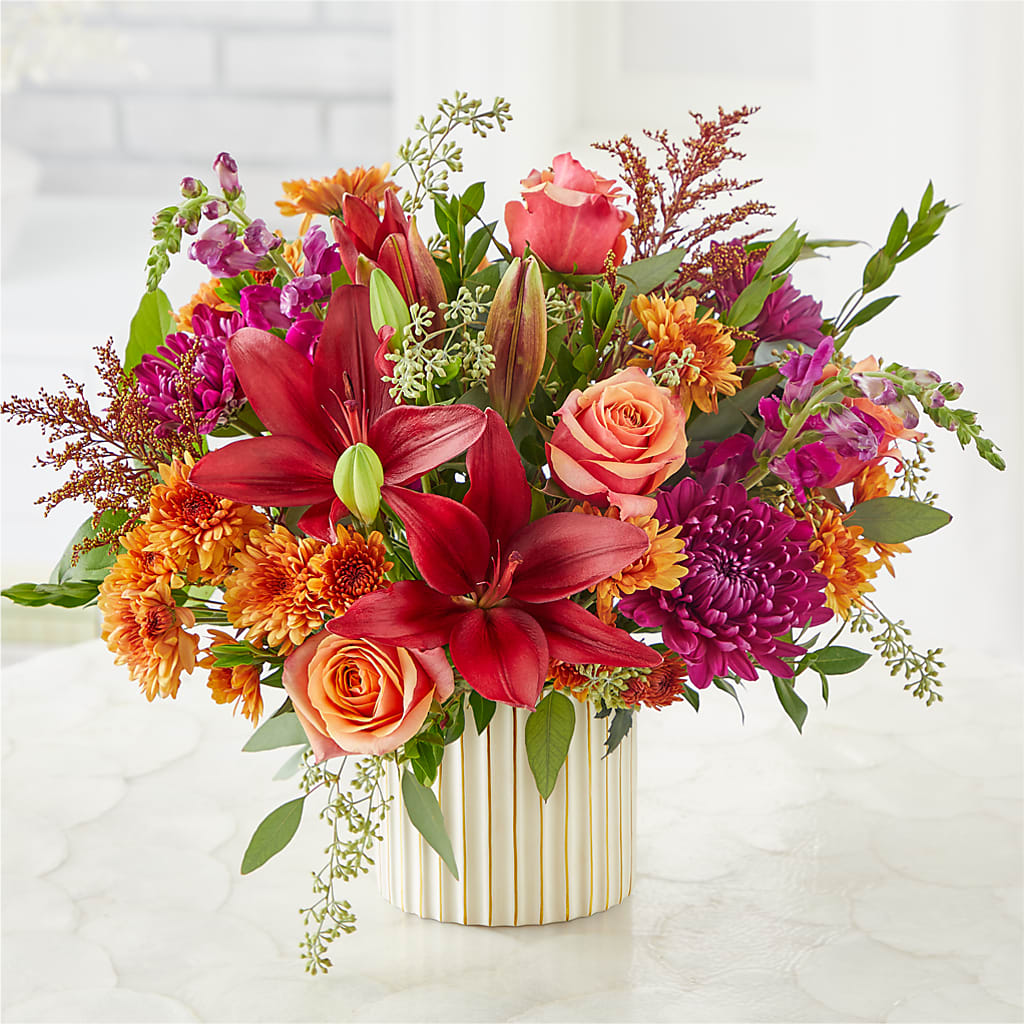 Burgundy Landscape Bouquet –  Exquisite Flowers, Freeport FL
