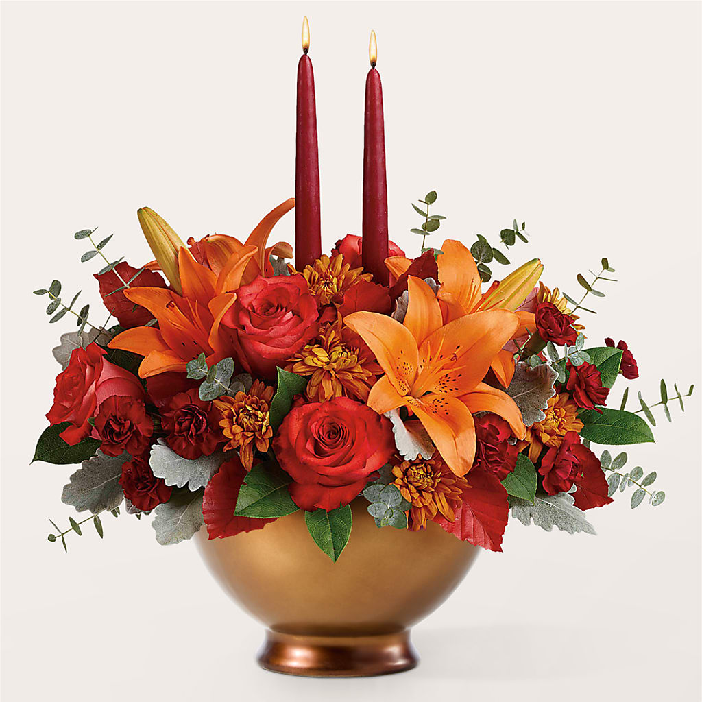 Fruits of Fall Centerpiece –  Exquisite Flowers, Freeport FL