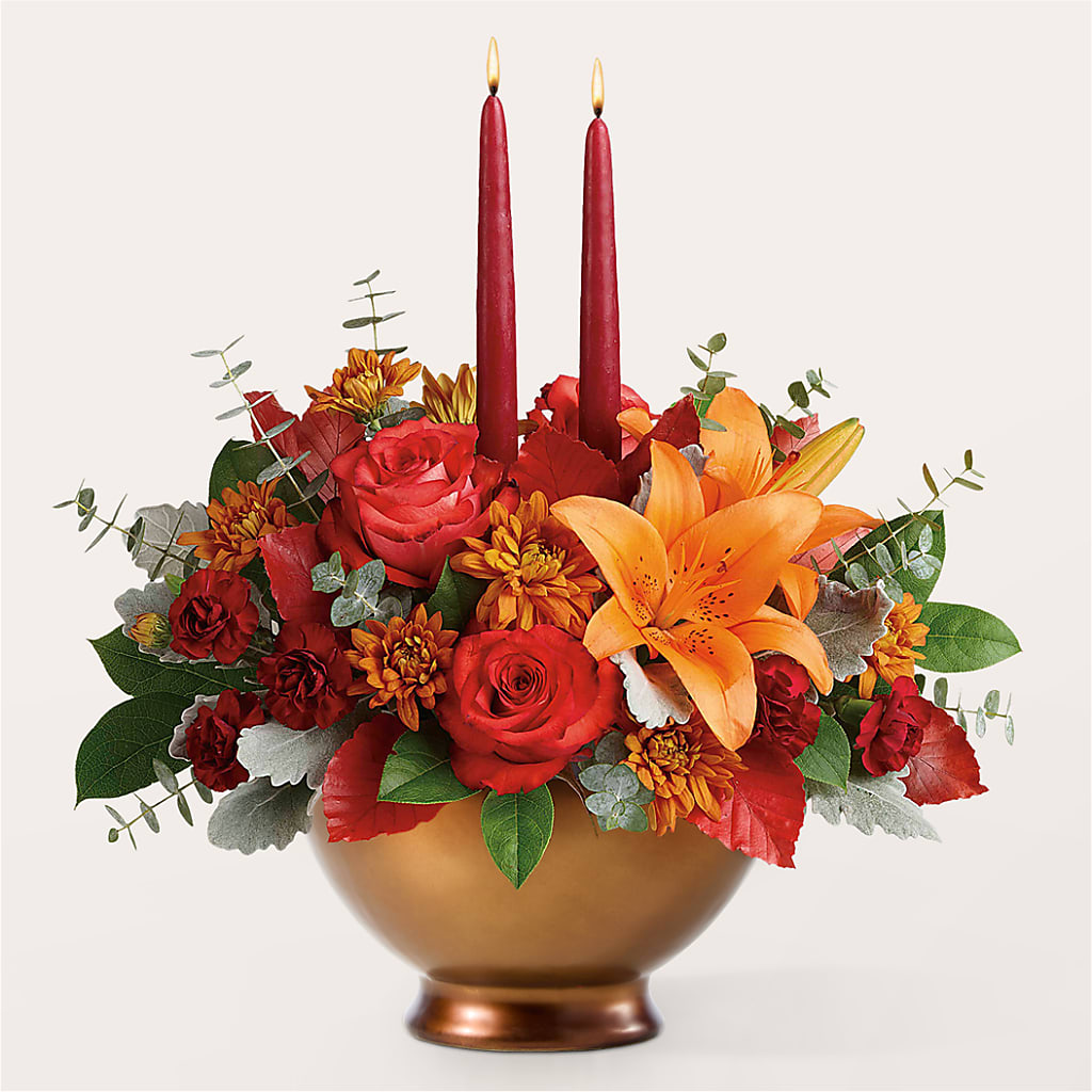Fruits of Fall Centerpiece –  Exquisite Flowers, Freeport FL