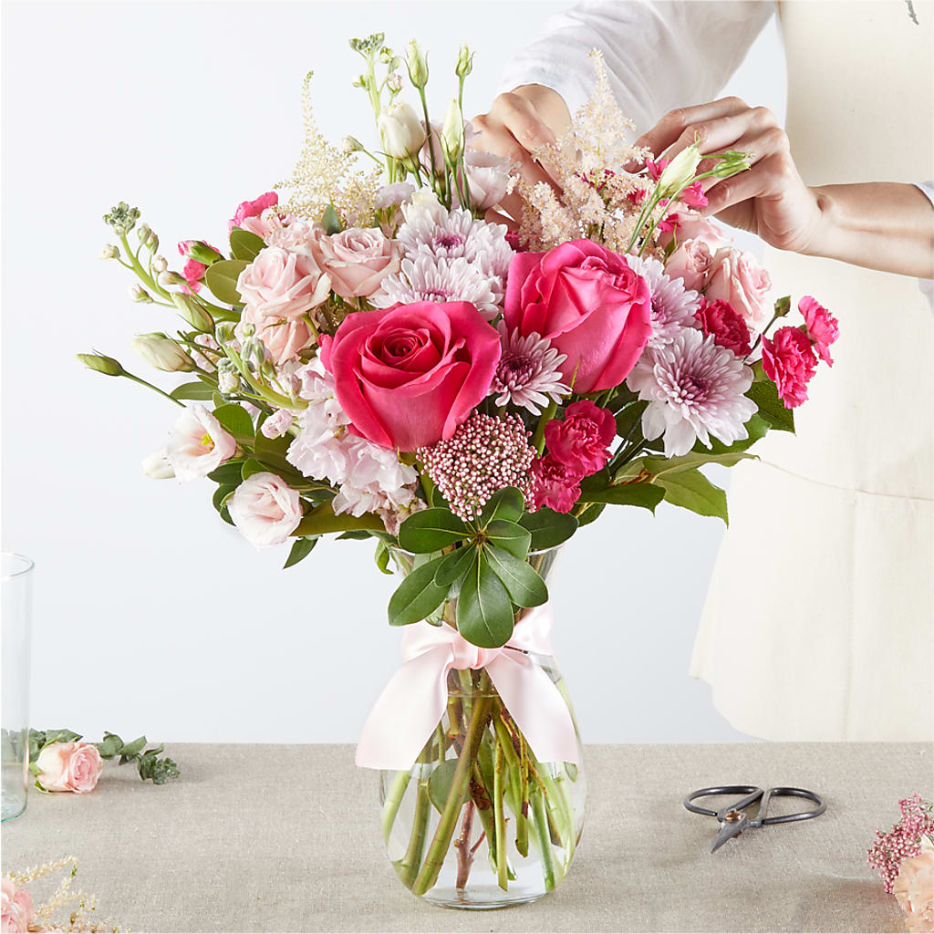Pink Ribbon - A Florist Original –  Exquisite Flowers, Freeport FL