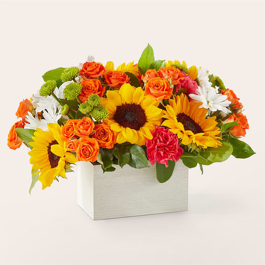 Sun-drenched Blooms Box Bouquet –  Exquisite Flowers, Freeport FL
